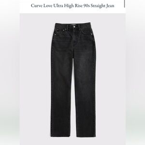 Abercrombie & Fitch 90s straight leg, ultra high rise